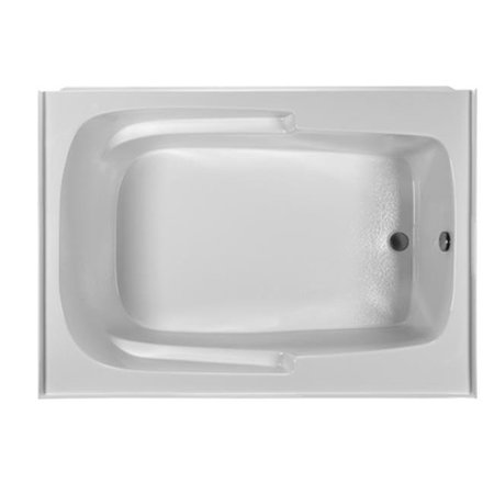 RELIANCE BATHS Reliance Baths R6042ISS-W-LH Integral Skirted 60 x 42 in. Soaking Bathtub With End Drain; White Finish R6042ISS-W-LH